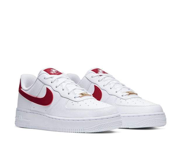 nike air force one red and white