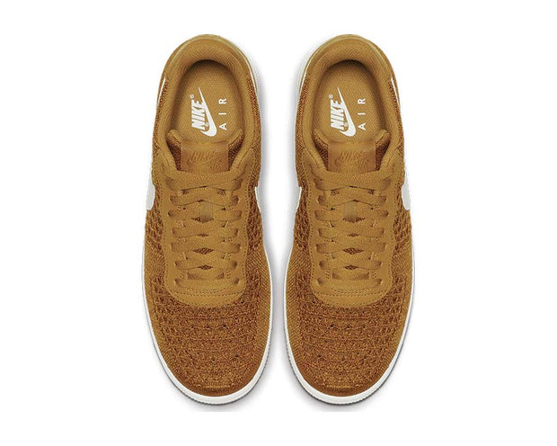 nike air force 1 flyknit mens gold
