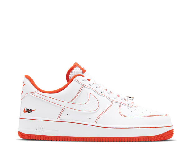 nike air force 1 low white and orange