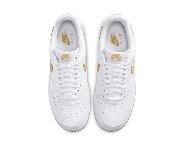 nike air force 1 white and gold