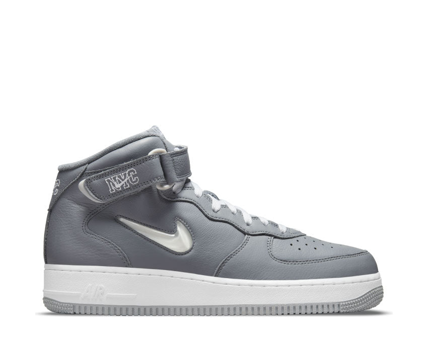 nike air force 1 mid grey white