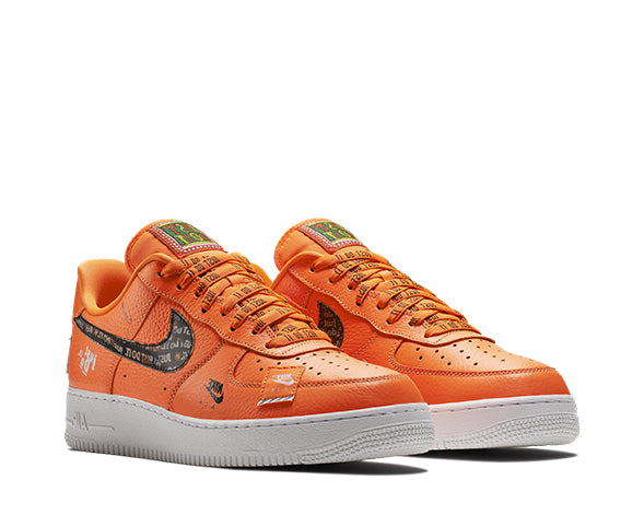 sonrojo no pagado educación Nike Air Force 1 Premium Orange "Just Do It" AR7719-800 - NOIRFONCE