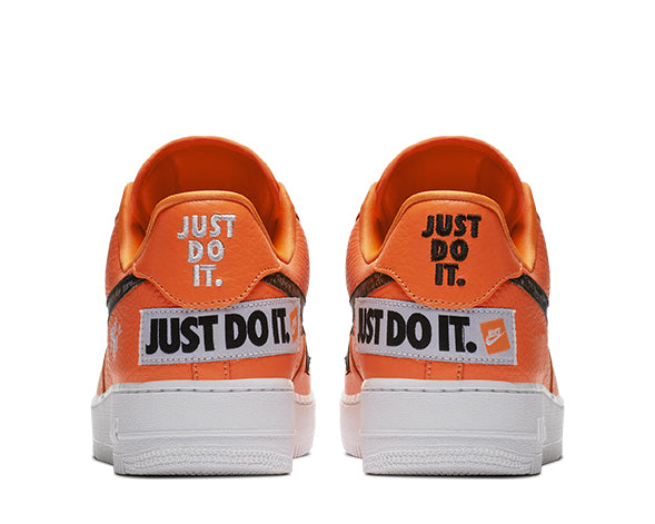 orange just do it air force 1