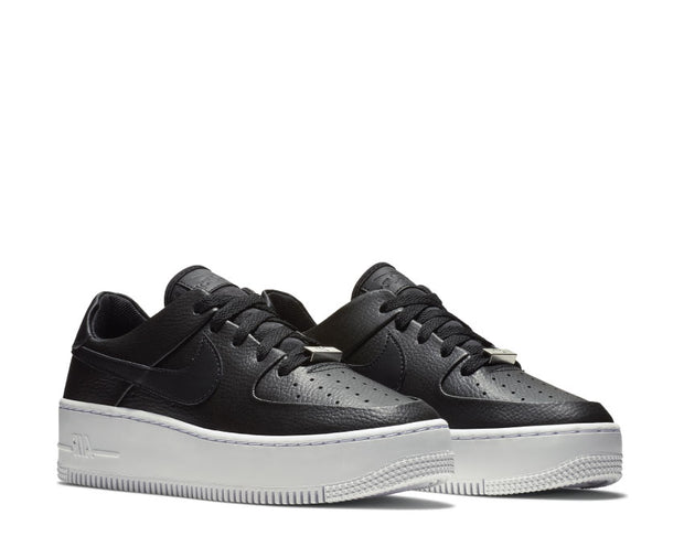 nike sage low black and white