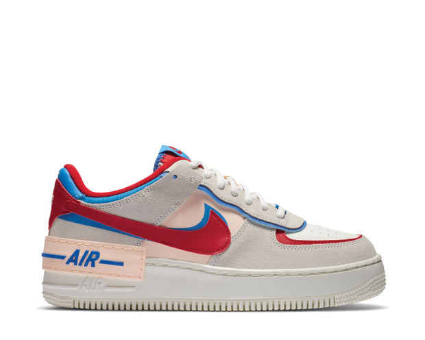 blue red and white air force 1