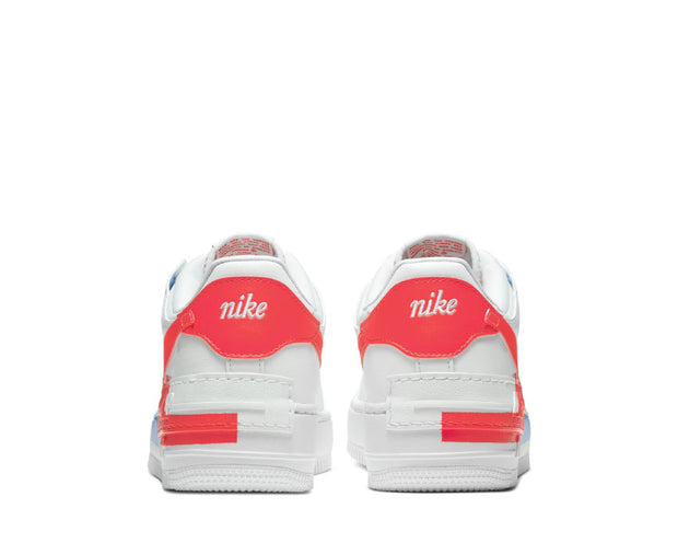 nike air force 1 shadow white red