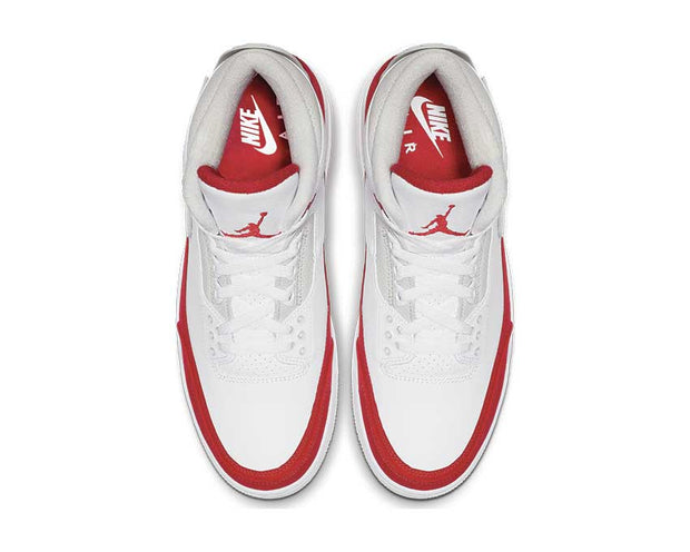 jordan 3 white university red neutral grey