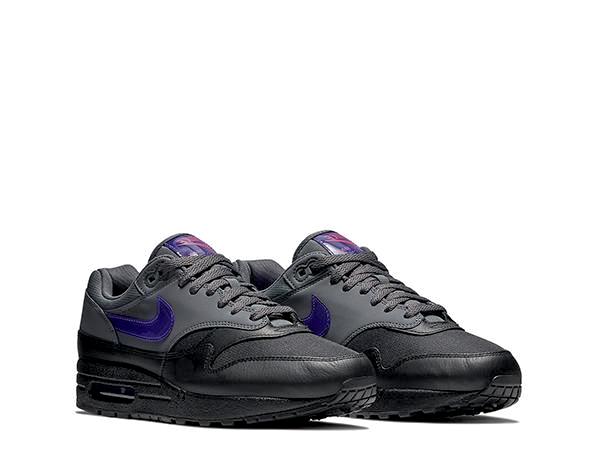 nike air max 1 dark grey fierce purple