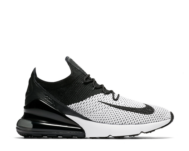 Nike Air Max 270 Flyknit White Black AO1023-100 - NOIRFONCE