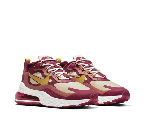 nike air max 270 react noble red team gold