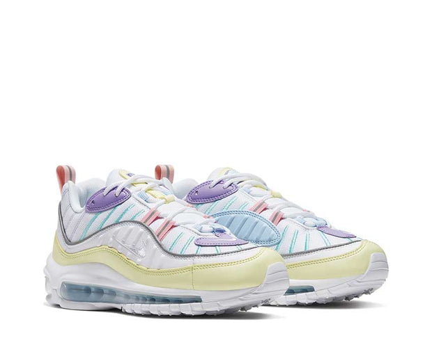 nike air max 98 white and green