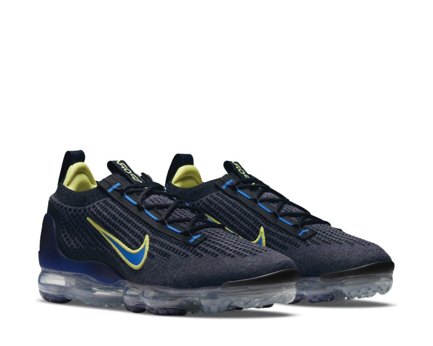 nike air vapormax 2021 fk obsidian lt lemon twist racer blue 4 black dh4085 400