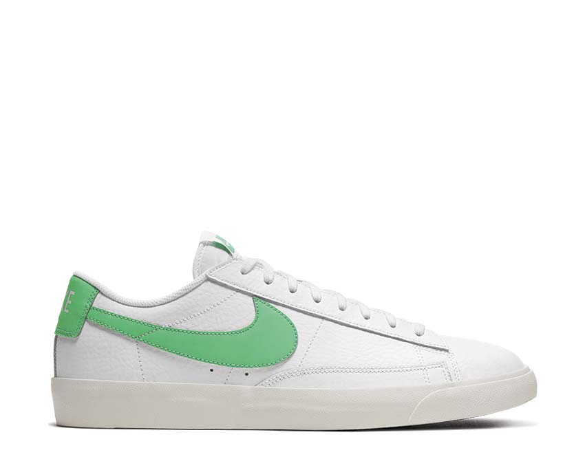 nike blazer low white green