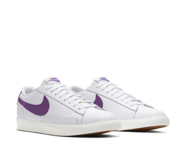 nike blazer low leather purple