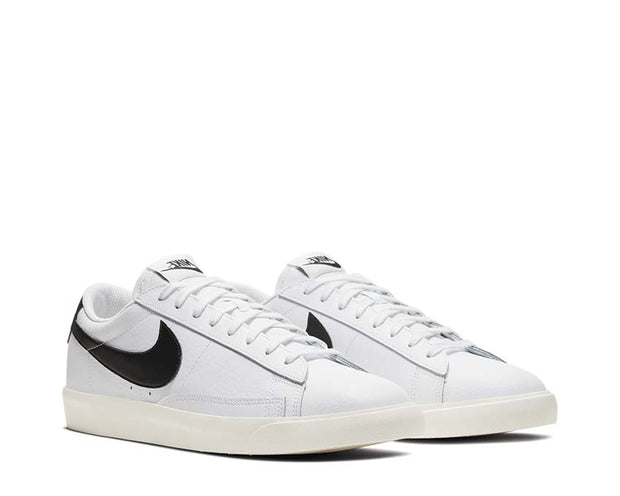 nike blazer low white leather