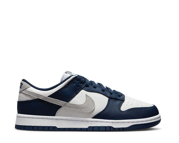 nike dunk white navy