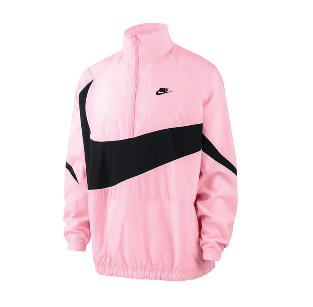 pink half zip nike