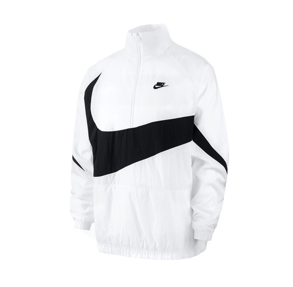 nike swoosh jacket white