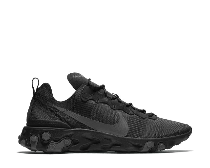 all black nike react element 55