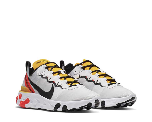 nike react element 55 white black bright crimson