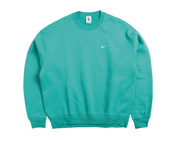 nike soloswoosh crew washed teal white cv0554 393