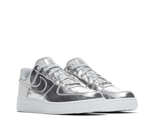 nike metallic silver