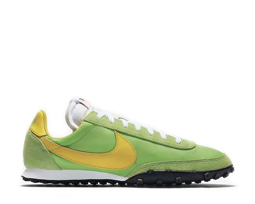 nike waffle racer green nebula