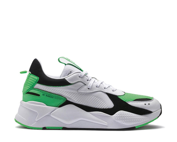 puma rsx white green