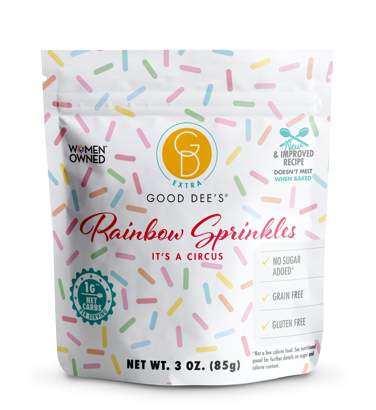 Keto Sprinkles, 6 oz. Larger Value Size, Dye Free, Non-GMO, Plant-Based,  Vegan, Gluten Free, All Natural, No Artificial Coloring, Sugar Free