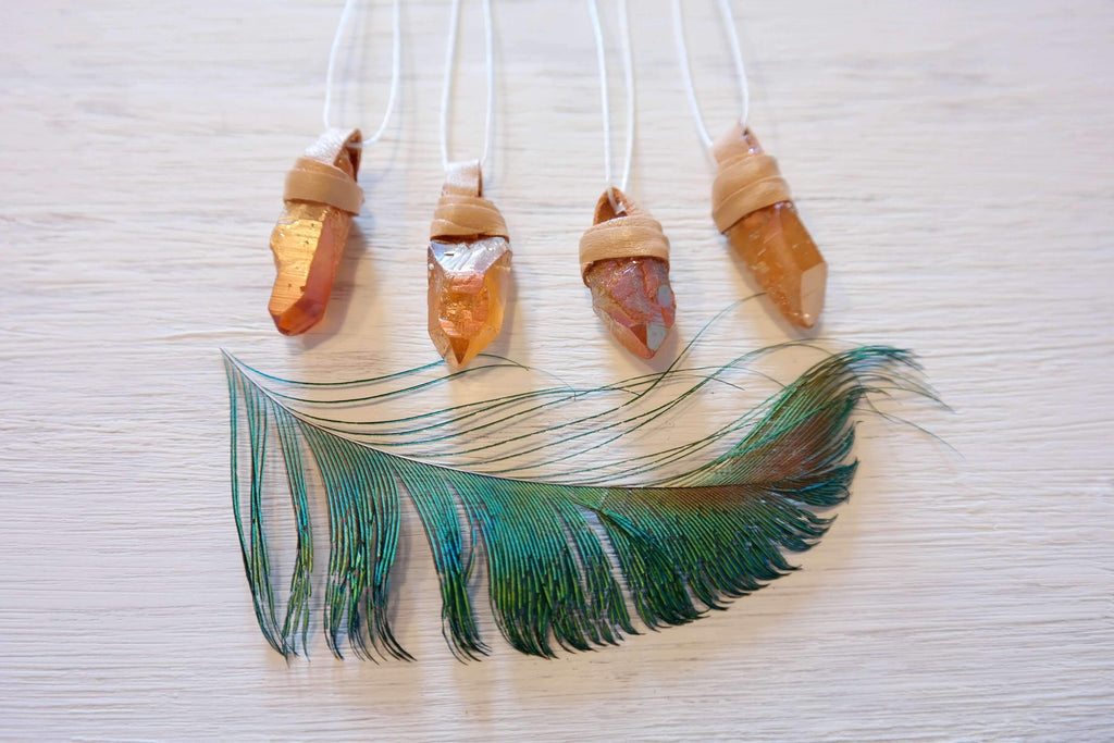 Sun Aura Quartz Necklace