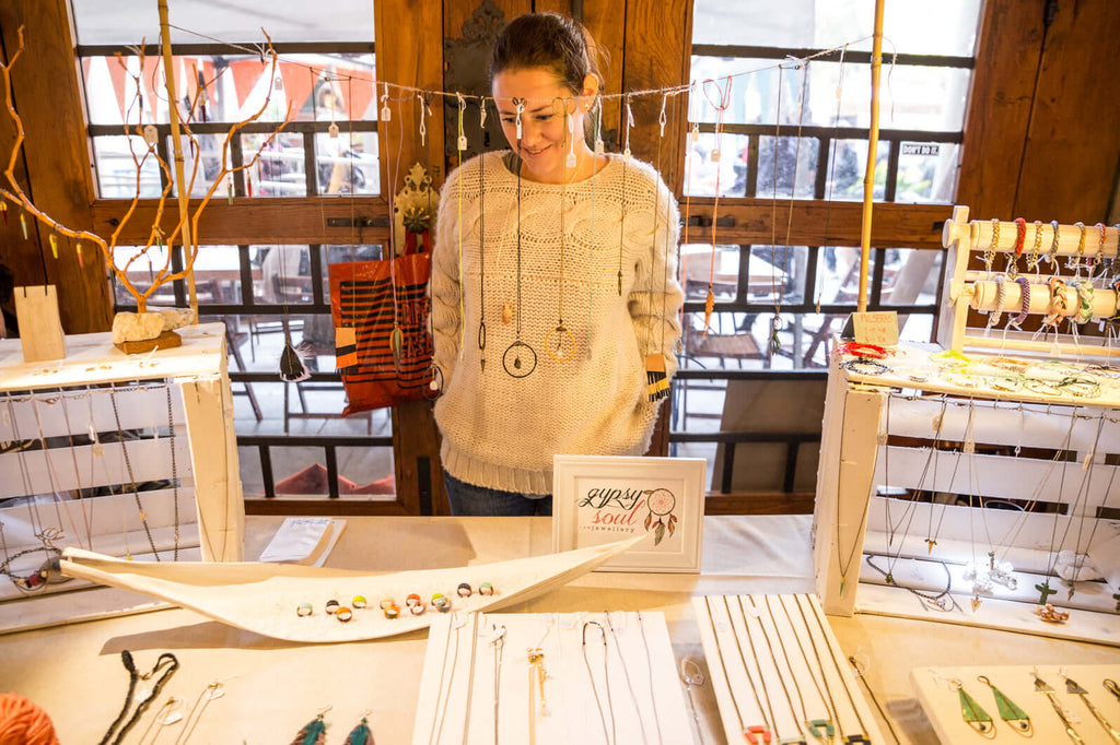 Boho Jewellery Booth Decoration