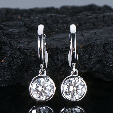 Moissanite Dangle Earrings