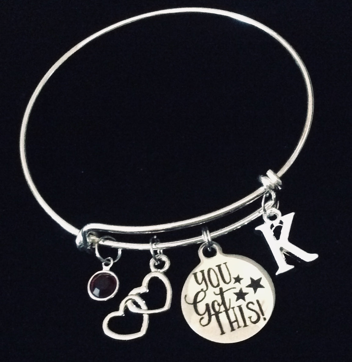 Personalized Gift You Got This Expandable Charm Bracelet Silver Inspirational Gift for Her Adjustabl