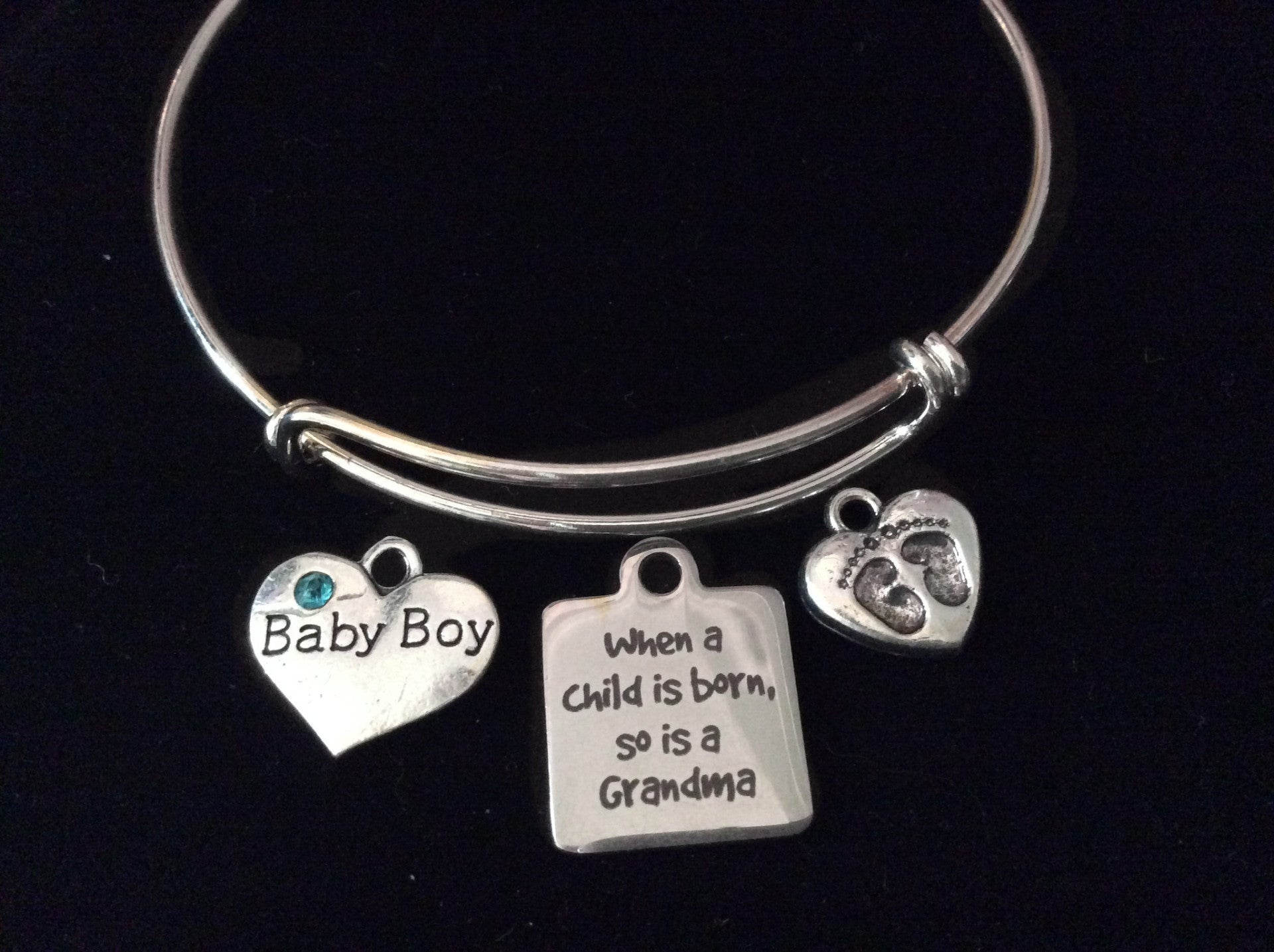 Grandma Expandable Charm Bracelet Baby 