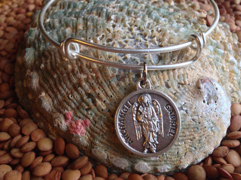  Archangel Gabriel Patron Saint Inspirational charm bracelet 