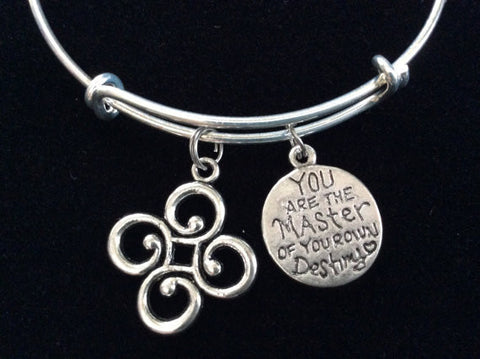  inspirational expandable adjustable silver wire bracelet bangle meaningful