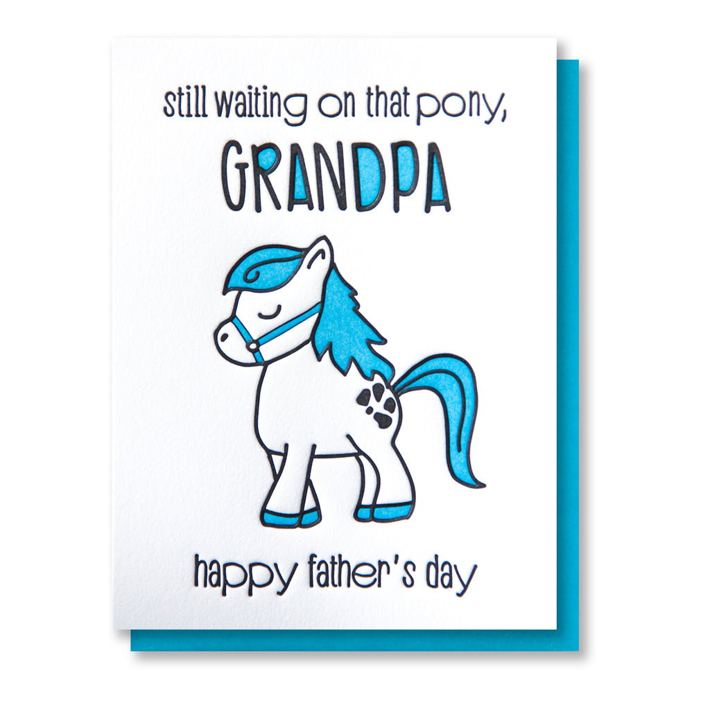 Download Funny Father S Day Grandpa Letterpress Card Still Waiting On That Po Kiss And Punch