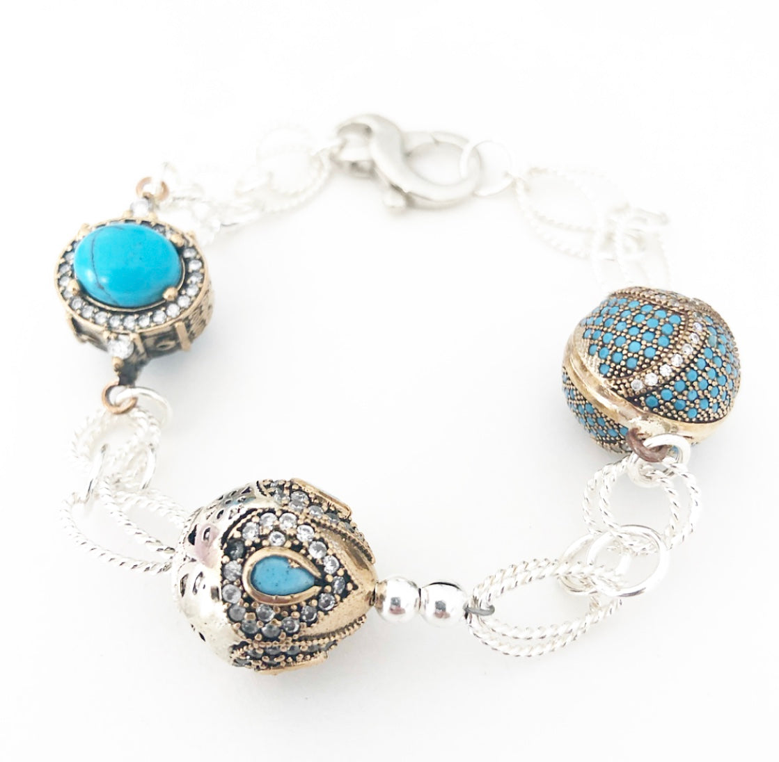 Turquoise Crown Jewels Bracelet