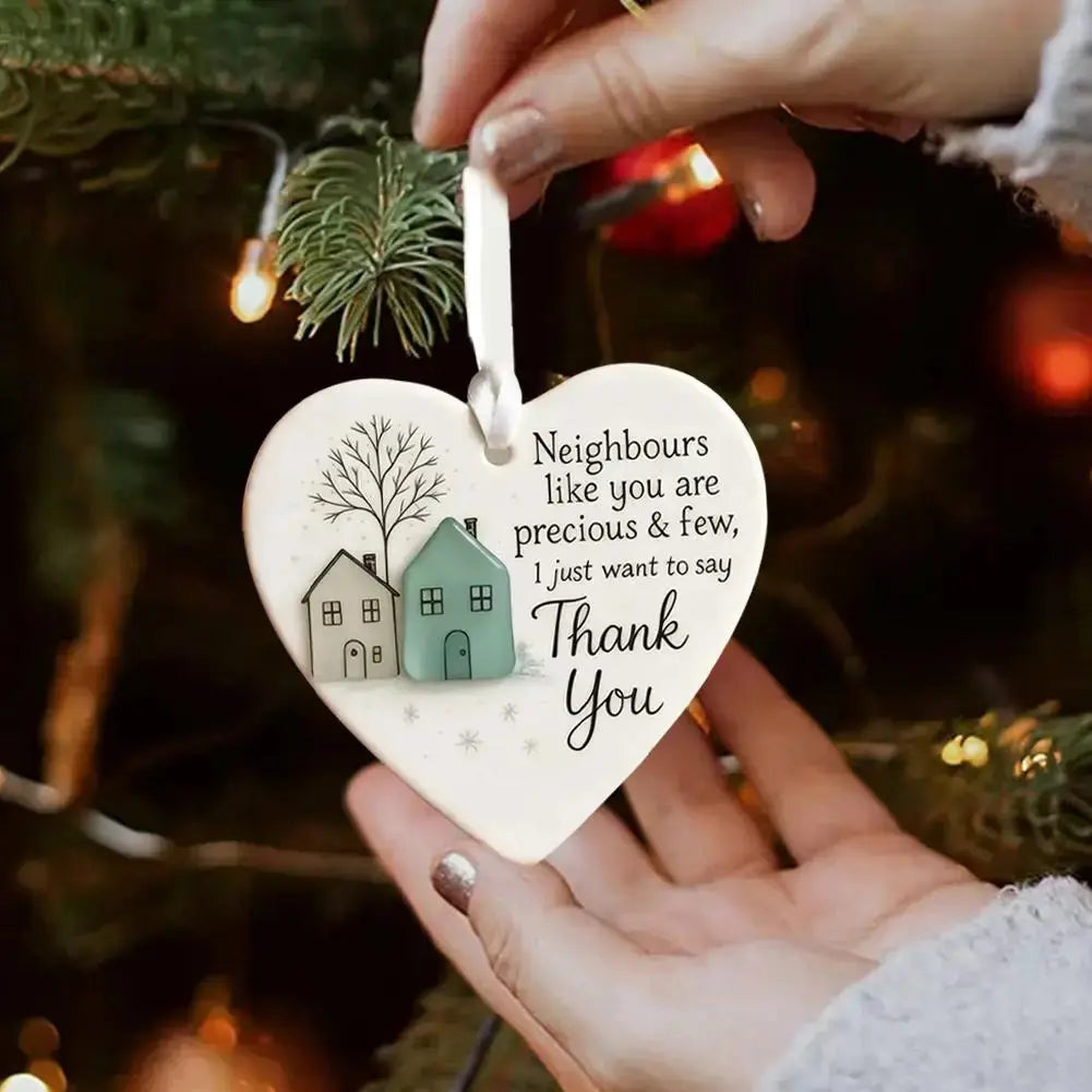 Thank You Gifts for Neighbor Christmas Ornament Old New Neighbor Welcome Gift for Neighbor Birthday Gifts for Moving Neighbor HASHTAG