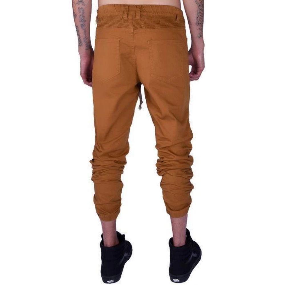 mens dark brown joggers