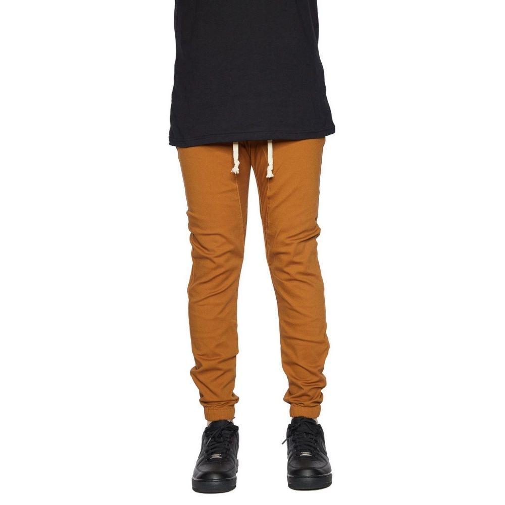 mens dark brown joggers