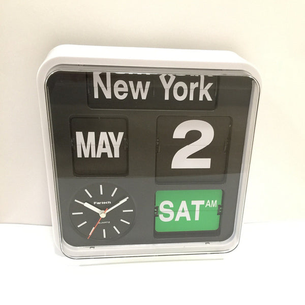 FARTECH Auto Calendar Flip Clock AD650City FARTECH Flip Clocks