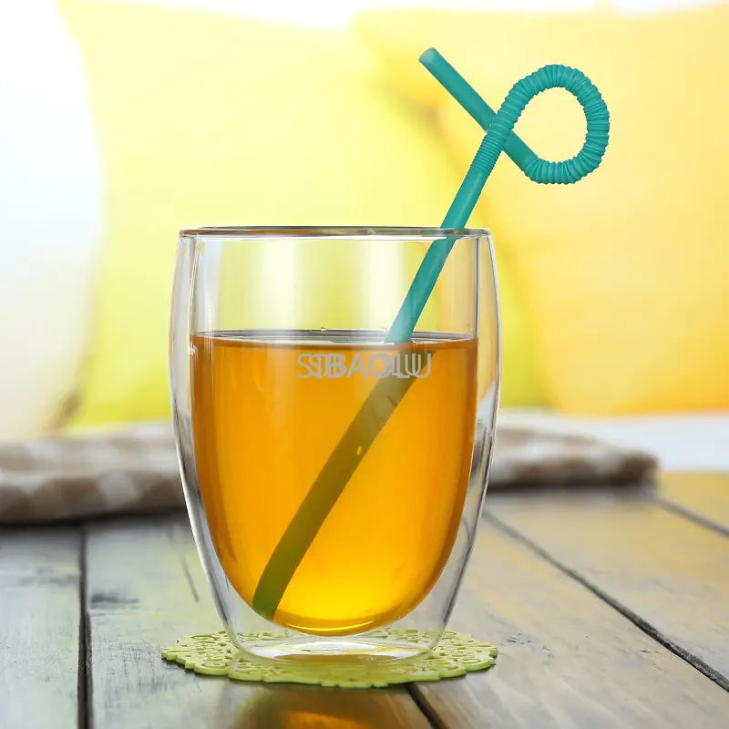 Heat Resistant Double Wall Glass Cup - Image 3