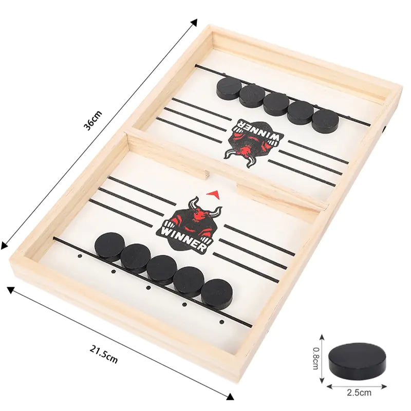 Table Hockey Fast Sling Puck Board Game - Image 9