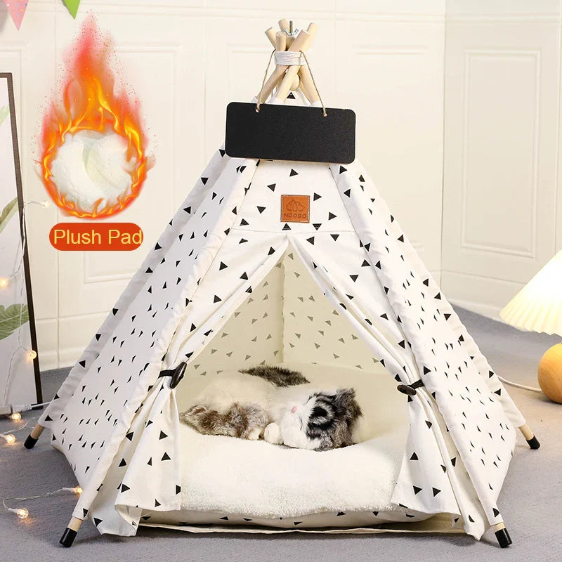 Tent with Washable Cushion Indoor Pet Bed - Image 17
