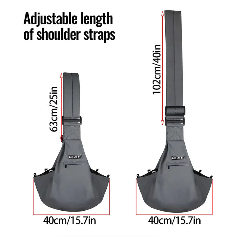 Pet Sling Carrier Bag - Shoulder Messenger Bag - Image 5