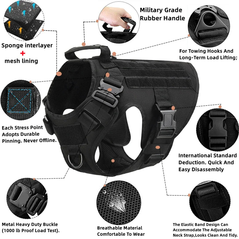Tactical Military Vest for Dogs - Image 3
