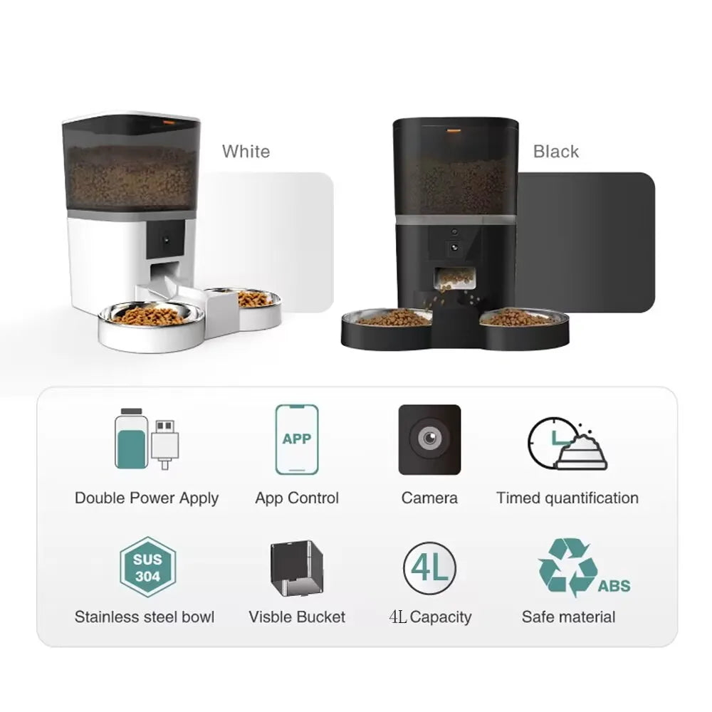 4L Smart Pet Feeder with Camera Automatic Timing Dispenser - Image 10