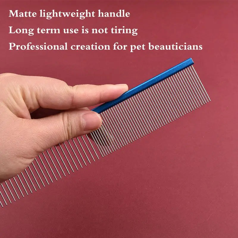 Light Aluminum Pet Comb Professional Dog Grooming Tool 5 Colors - Image 6
