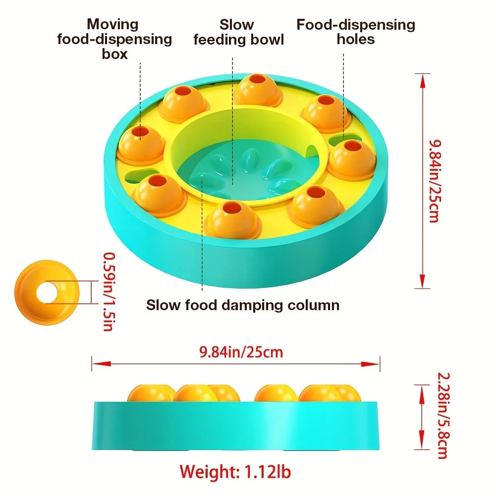 Interactive Dog Puzzle Toy - Spinning Food Dispenser - Image 6